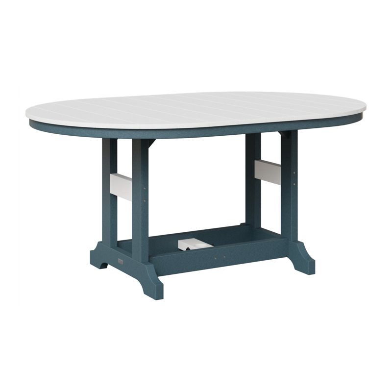 Table de salle à manger Berlin Classic, Ardoise, Blanc