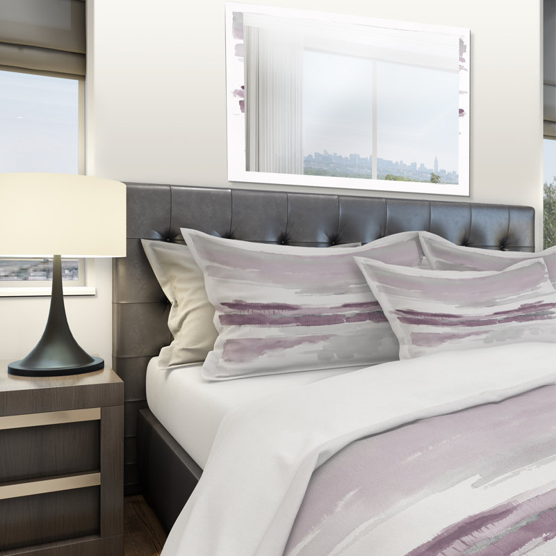 Mauve Amethyst Wetlands - Ensemble de housse de couette traditionnel - Microfibre de polyester