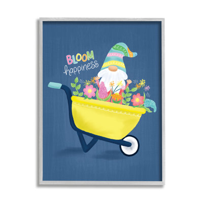 «Bloom Happiness Expression», gnome à fleurs jaunes par Emily Cromwell