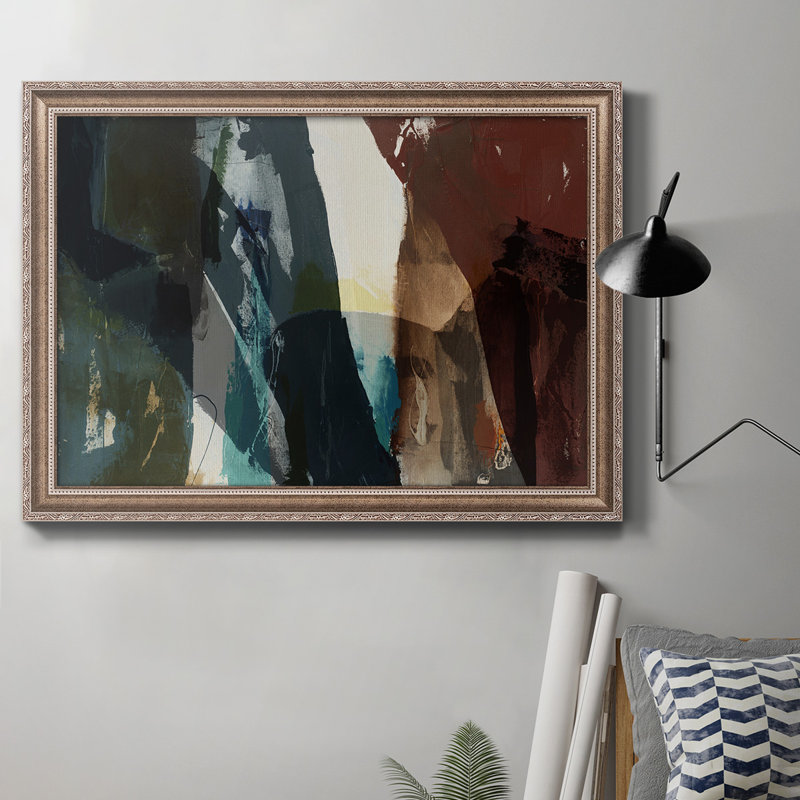 «Obscure Abstract VII», peinture sur toile encadrée, L 27 po x H 18 po