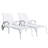 Aluminium Cast Lounge Chair 1Pcs White-12203047