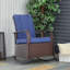 Chaise berçante d'extérieur en osier Outsunny-286801979