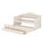 Elegant Sofa Bed Featuring Upholstered Button-Tufted Backrest and Hidden Trundle-750792858