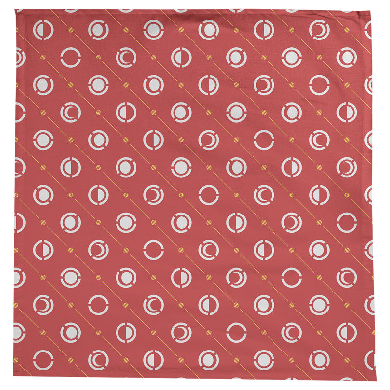 Nappe des phases de lune classiques, Rouge / jaune / blanc