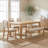 Rustic Extendable Dining Table Set - Elegant Curved Legs & Ergonomic Chairs For 4-6-174739025