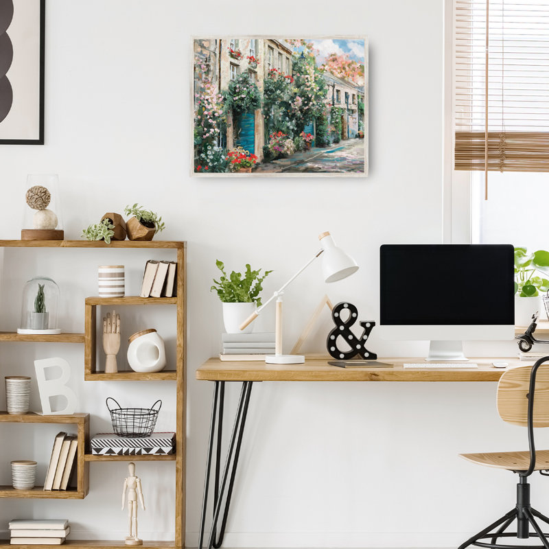 Around the Bend by Studio Arts Canvas Art Print, 31" H x 41" W x 1.5" D, Brown Floater Framed Canvas