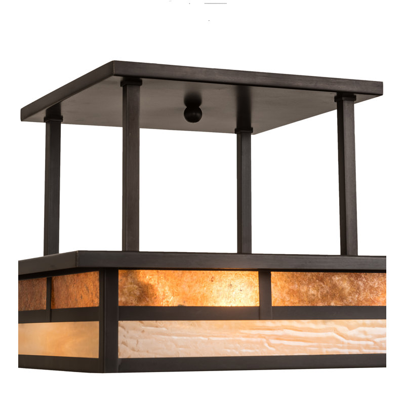 Hyde Park "T" Mission 2 - Light Semi Flush Mount