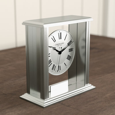 Traditional Analogue Metal Tabletop Clock