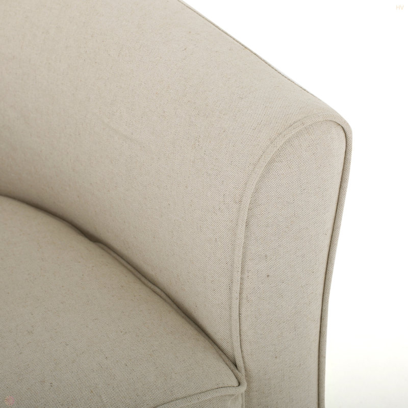 Chaise pivotante avec housse amovible, Tissu naturel