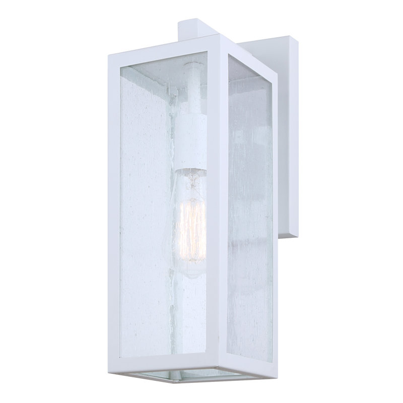 Lanterne d'extérieur 1 lumière Chen, finition blanche