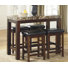 4 - Person Faux Marble Top Four Leg Dining Set