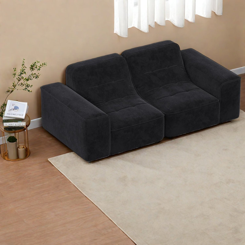 Canapé modulaire à compression en chenille de 83,6 pouces pour la maison