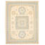 Tapis unique en laine noué à la main de style ivoire 9/3 po x 11 pi 11 po 18/20