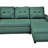 Convertible L-Shaped Sectional Sleeper Sofa Bed-775547507
