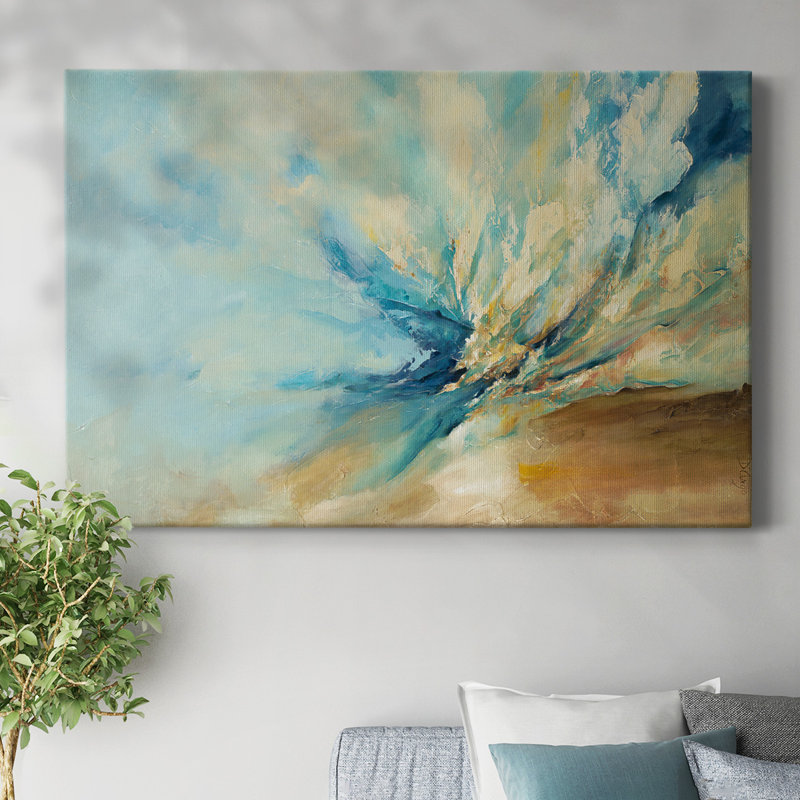 Blue   -Gallery Wrapped Canvas, 18" H x 27" W