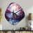 Purple Ferris Wheel Eternal Carousel IV - Nebula Shape Large Purple Wall Clock - Unique Shape-106200114