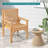 Solid Wood Outdoor Dining Armchair