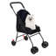 Poussette 4 roues pour animaux, poussette pour petits chiens de taille moyenne, poussette pliable pour cage de jogger avec housse de protection respirante et filet visible