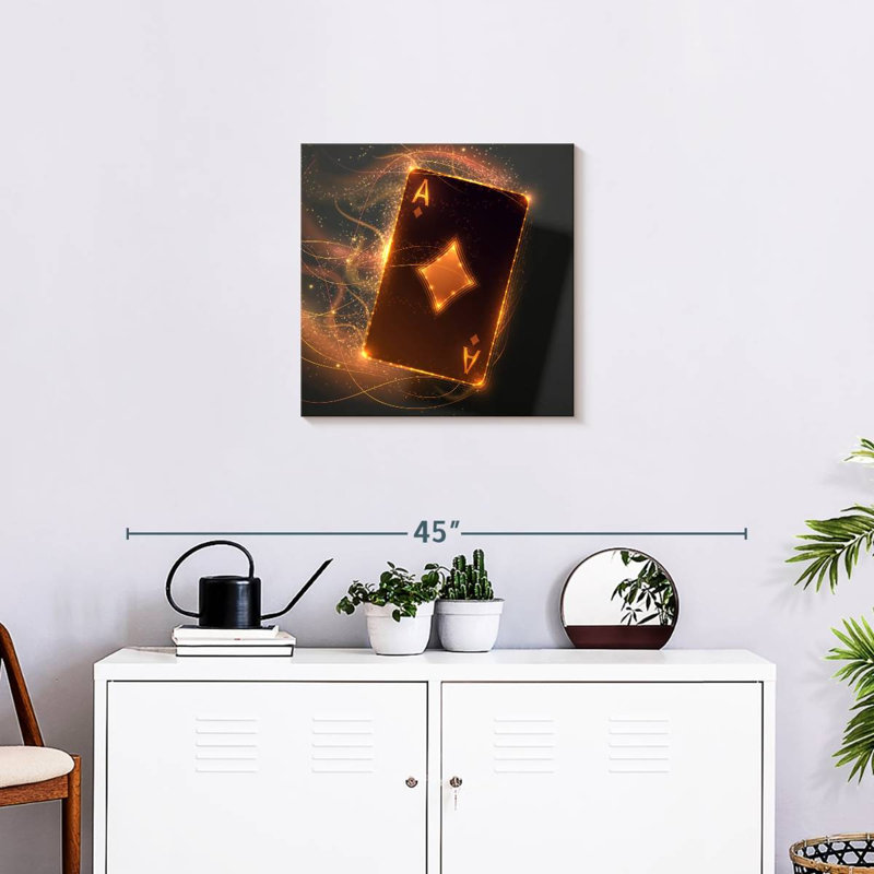 Senne Golden Ace Card, 20" H x 20" W