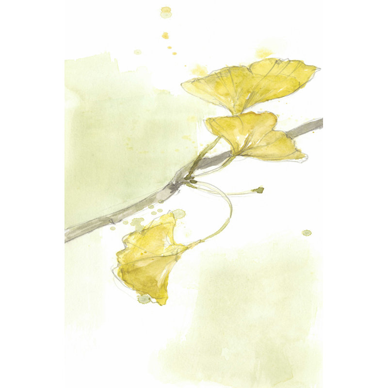 Ginkgo Triptych II, H 48 po x l 32 po