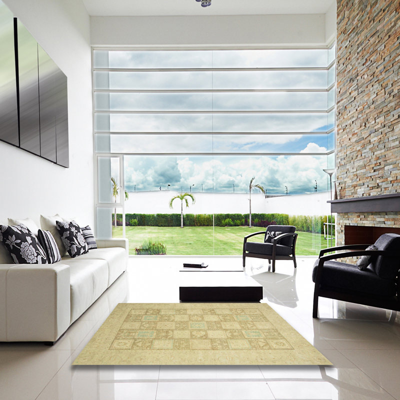 Abstract Indoor Rug, Square 3'