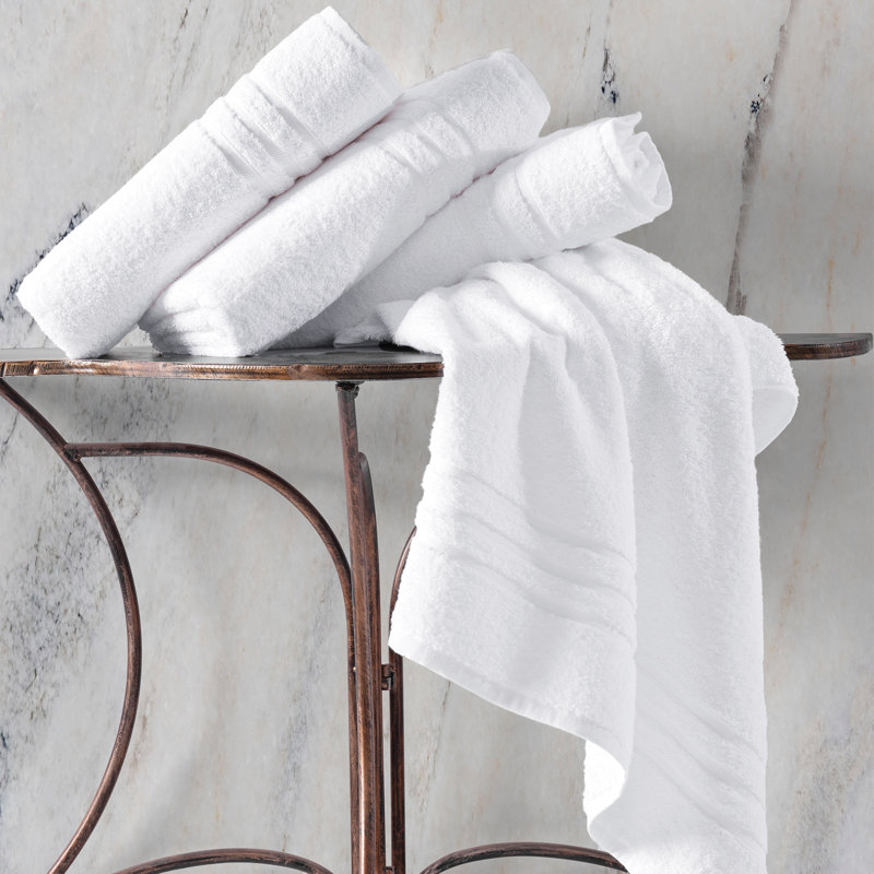 Besednice Premium Quality Soft Fluffy and Absorbent 100% Turkish Cotton Bath Towel Set, White