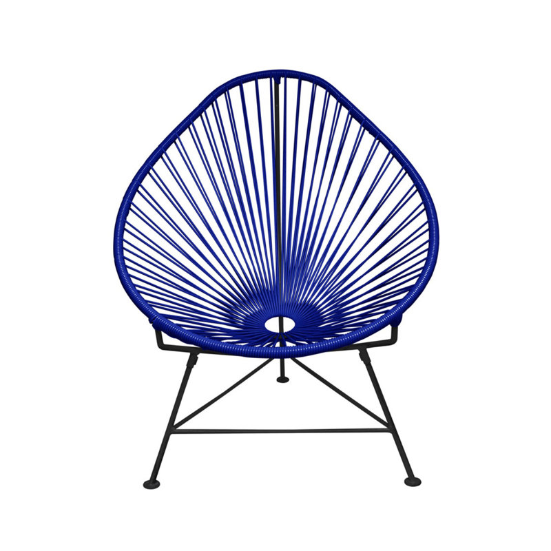 Chaise de jardin, Bleu marine / Noir