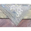 Tapis gris en laine noué à la main de conception unique 14 pi x 17 pi 10 po New Age