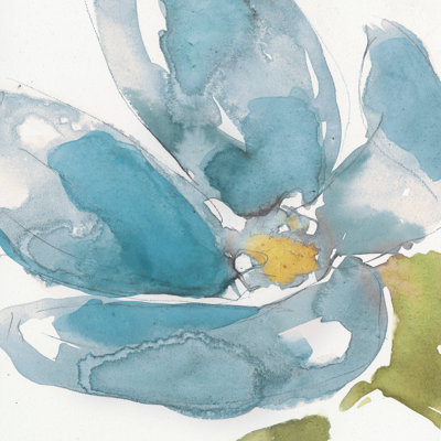 Flower Splash I by Jennifer Goldberger - Wrapped Canvas Painting