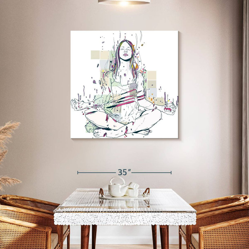 En méditation, H 39 po x l 39 po