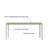 Aluminum alloy rectangular rock plate table set-106571775