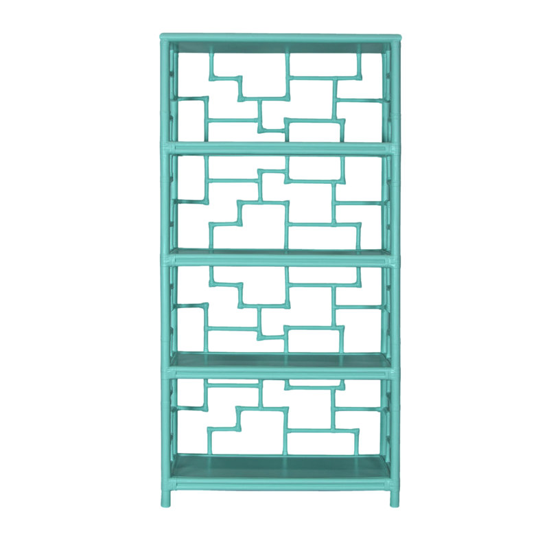 Bibliothèque Tibet H 72 "x l 36", Turquoise