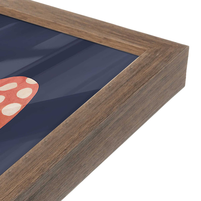 "Poison Mushroom" par Artlovepassion, reproduction d'art sur toile, H 24 po x l 18 po, Brun