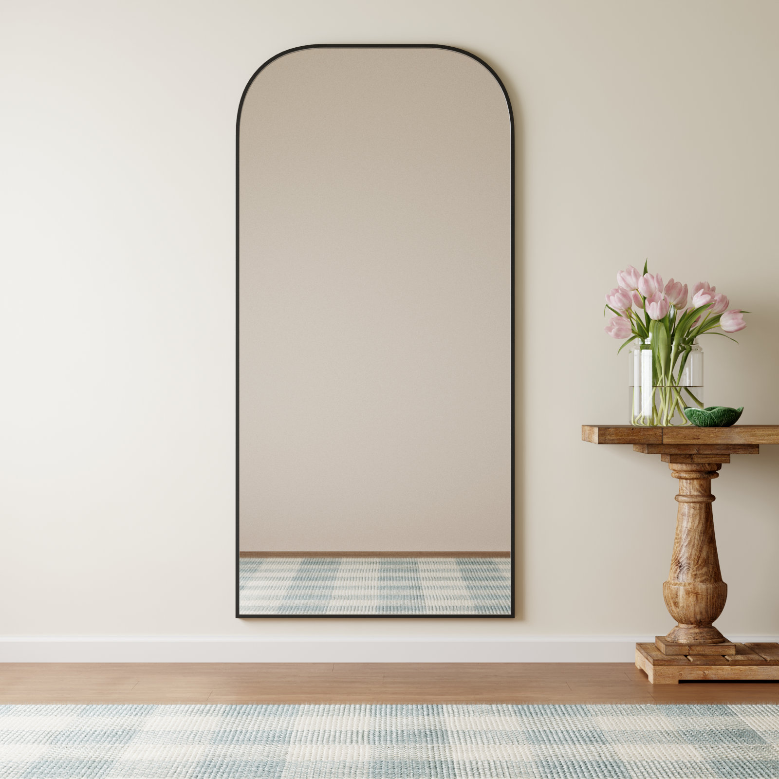 Sabine Accent Mirror, 72" x 35", Black