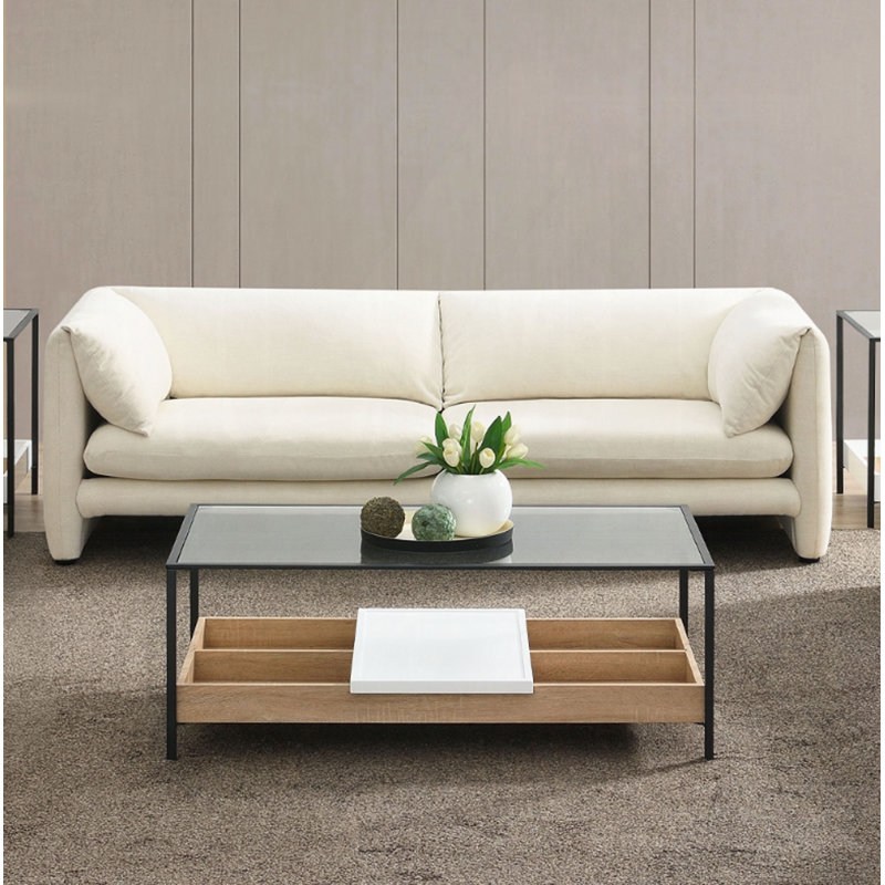 Jaeda  Linen Sofa