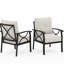 Fauteuils simples toutes saisons avec ergonomique, rouille, idéal pour les cours et les jardins avec 2 housses hydrofuges et patios