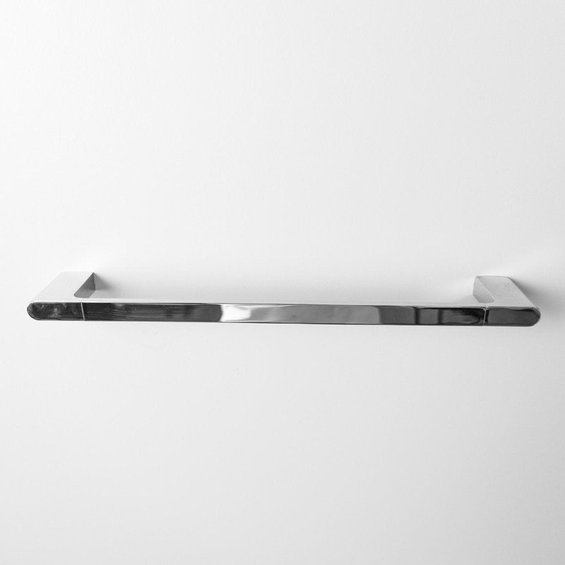 Moon Single Towel Bar - Wall Mount - 30" Brass/Matt Black, Polished Chrome