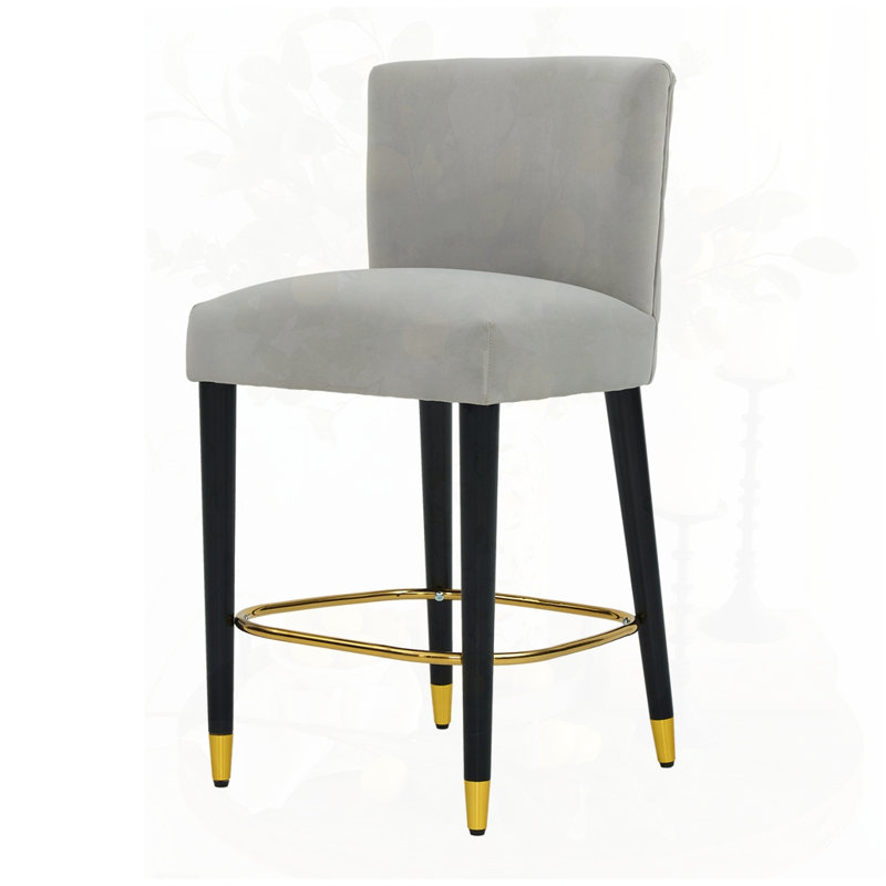 tabouret de comptoir au design moderne, Gris