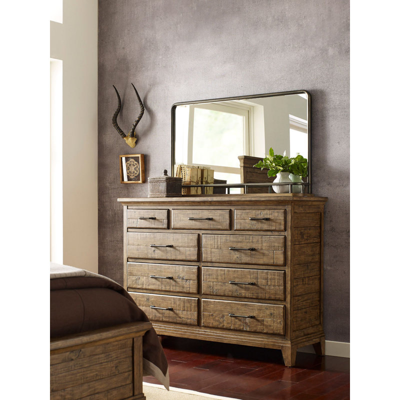Miroir de commode avec tablettes Georgena