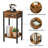 Crellin 27" Tall Iron Nightstand with Storage-717611810