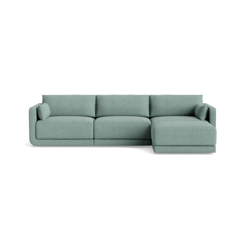 Eva Sofa With Chaise (116"), Performance Weave - Spa
