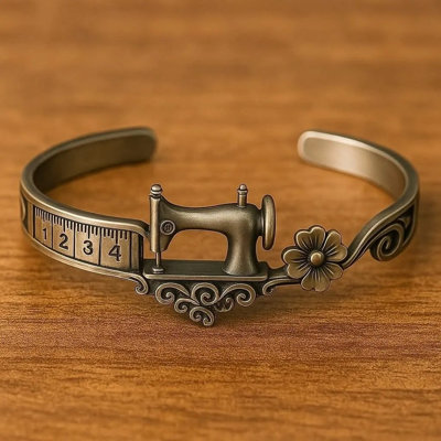 Koekieu Vintage, coudre un bracelet réglable avec un ruban à mesurer, une décoration florale, un cadeau de bijoux faits à la main