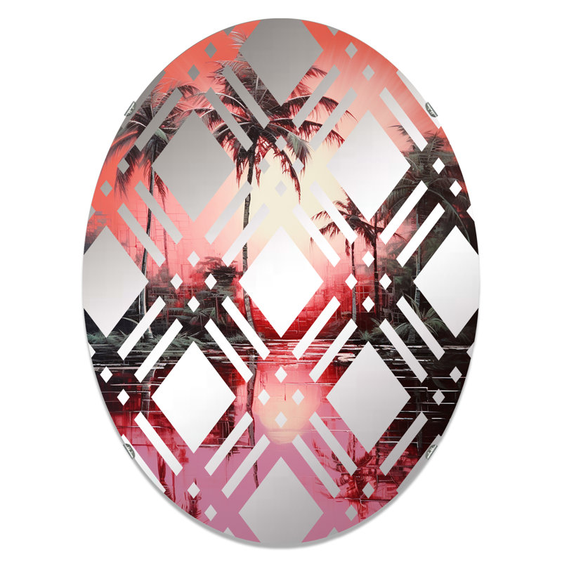 Miroir mural oval, 35,4 po x 23,6 po