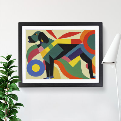Abstract Dog - Single Picture Frame Print