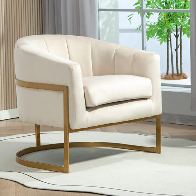 Luxury Framed Velvet Accent Chair