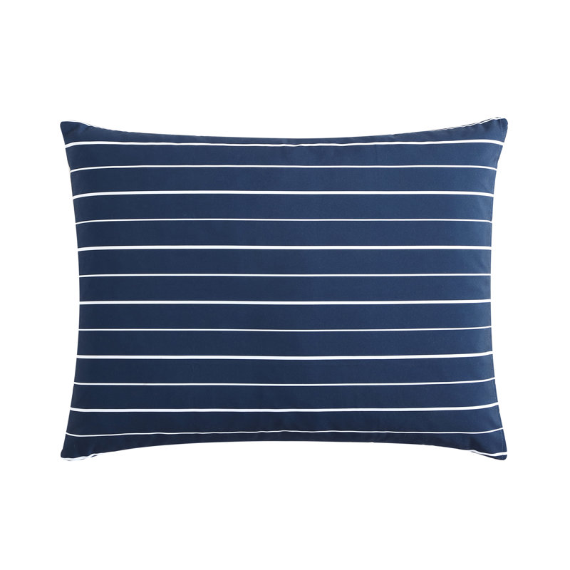 Navy Blue Twin Reversible Microfiber Comforter Set