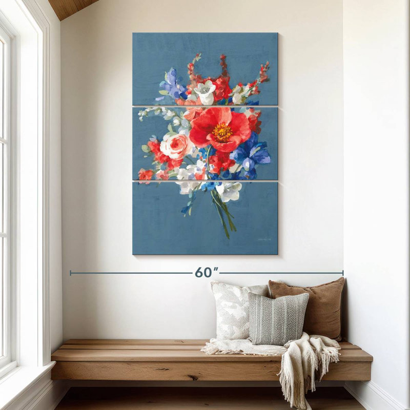 Bouquet Harnek de juillet, H 50 po x l 32 po
