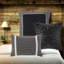 -piece Faux Suede Bedding Set, Soft Polyester, Contemporary Black King