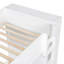 Lit simple au-dessus d'un lit superposé blanc avec options de rangement - tiroirs et armoire-617628328-617628329