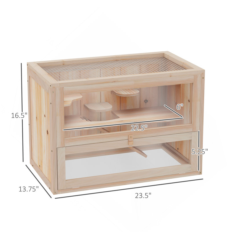 Cage à hamster sur 2 niveaux, maison pour rat et petit rat